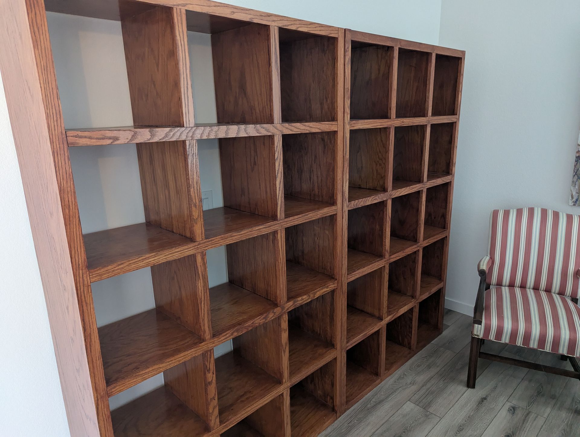 Finished empty bookshelf