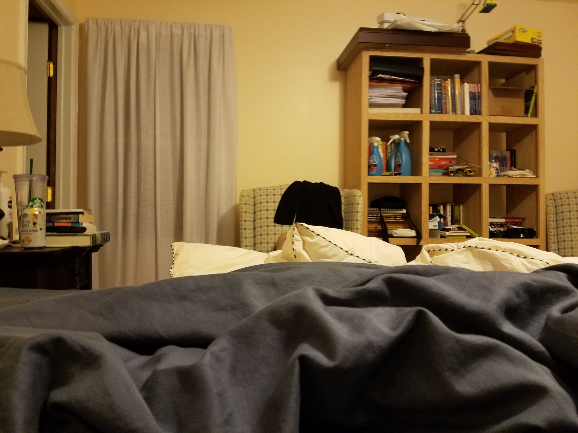 Unfinished bookshelf