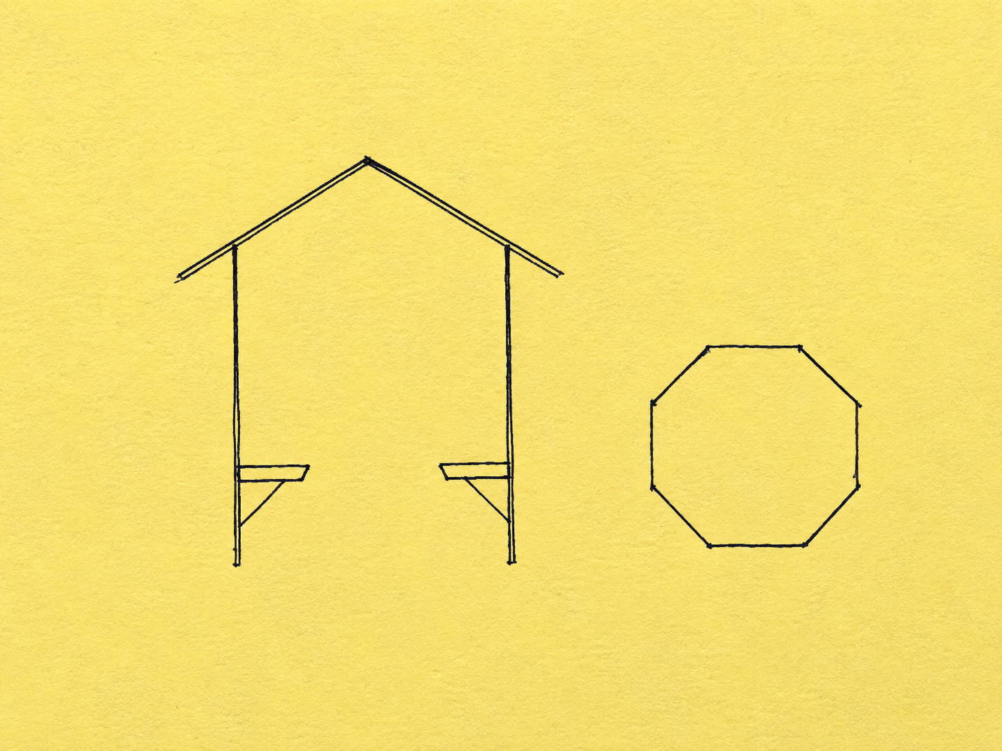 Gazebo Initial Hand Drawn Plan